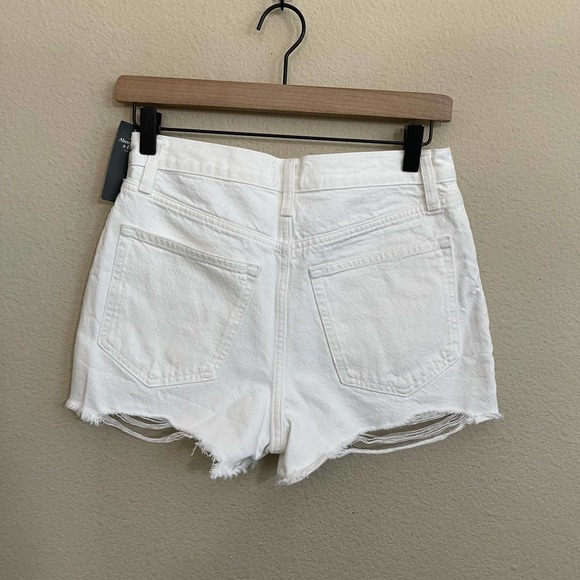NEW NWT Abercrombie & Fitch Annie High Rise Distressed Cut-Off Denim Shorts 26 - Picture 9 of 11